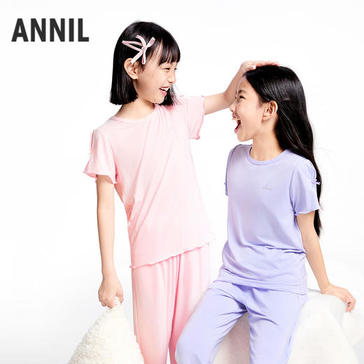 女童7A抗菌家居服套装夏季新款安奈儿童装实体店同款JG521703 商品图2
