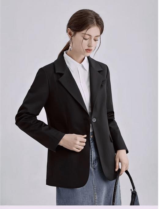 年中清仓-超值特卖【TERRE BLEUE品牌】品质款➡️3100简约一粒扣外套-喜出 商品图1