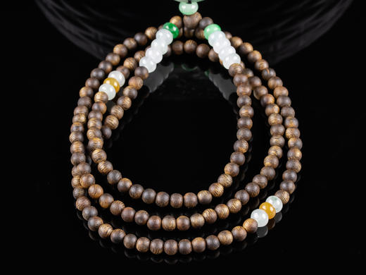 XY0062原创沉香+翡翠蓝底山水牌 商品图7