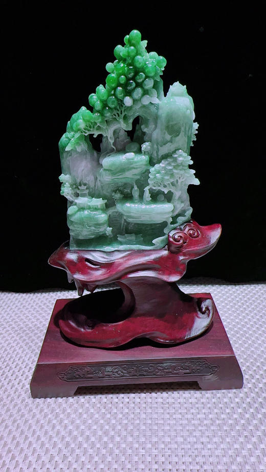 620895翡翠摆件【高山流水】 商品图5