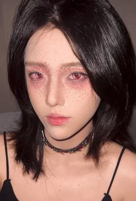 ninamond日抛cos 红瞳血泪 直径14.5mm着色14.0mm (两片装)