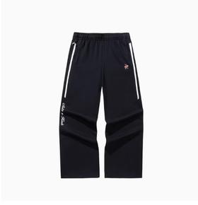 安踏女子2025春新款长裤潮流运动宽松阔腿裤针织长裤162518317