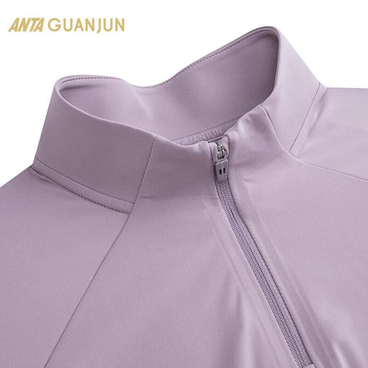 安踏（ANTA）冠军全天候系列 长袖针织衫女士加绒保暖半拉链长T恤162510405 商品图6