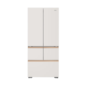 海尔512升全自动制冰全空间保鲜冰箱法式多门风冷无霜阻氧干湿分储 594mm超薄零嵌旗舰款 麦浪BCD-512WGHMD1BXHU1制冰款