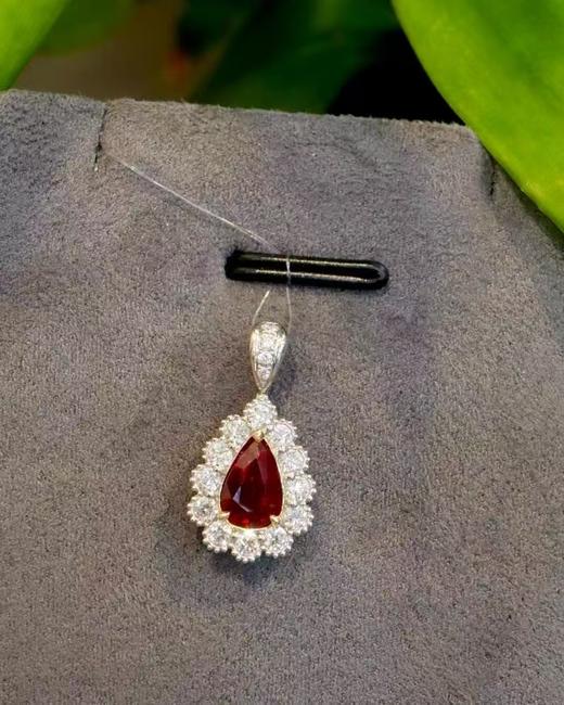 1.01ct刻面红宝石吊坠 商品图0