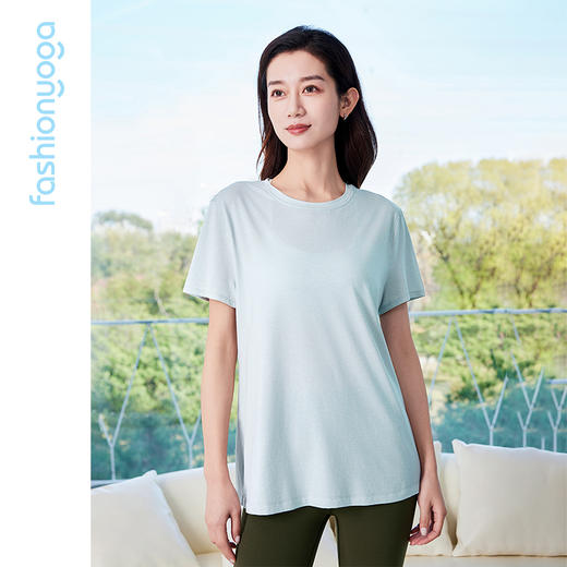 凡圣瑜伽舒适松弛感短袖 F15339 商品图10
