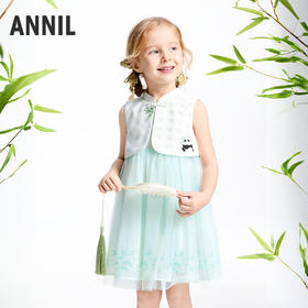 女童无袖连衣裙夏季新款安奈儿童装实体店同款XG523660