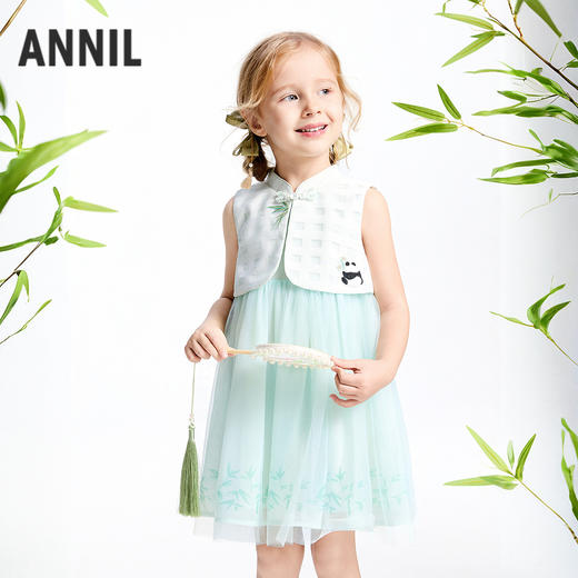 女童无袖连衣裙夏季新款安奈儿童装实体店同款XG523660 商品图0