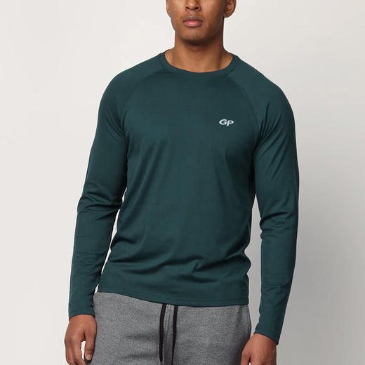 灰壳GP美利奴羊毛男士速干衣运动长袖户外徒步登山防晒透气排汗T恤 商品图4