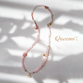 「Love · 爱“吾”及乌」粉色系手串（三圈）/可作项链