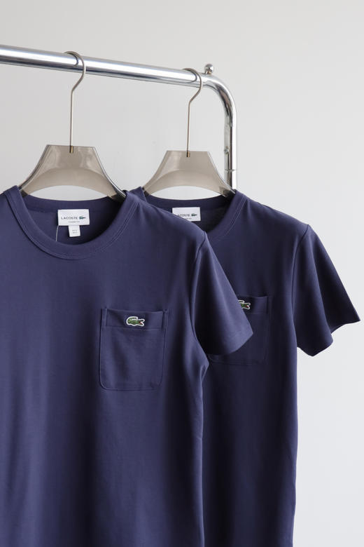 L.A.C 日版口袋 珠地网棉 圆领短袖体恤 TX396 商品图1