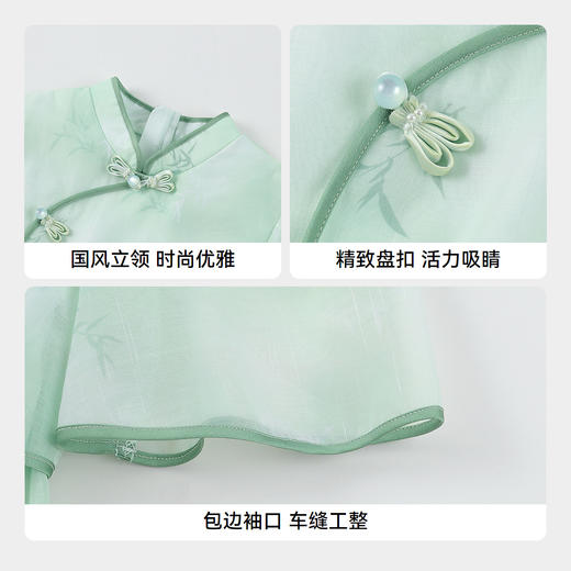 女童短袖连衣裙夏季新款安奈儿童装实体店同款AG523609 商品图4