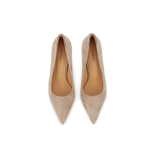 westory单鞋魅惑高脚小细跟皮鞋通勤尖头单鞋W23CE72971 商品图3