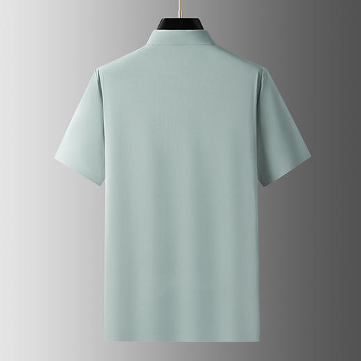 【冰丝】【DDP】大依优型大码短袖POLO衫弹力翻领商务休闲透气半袖夏季上衣 商品图2
