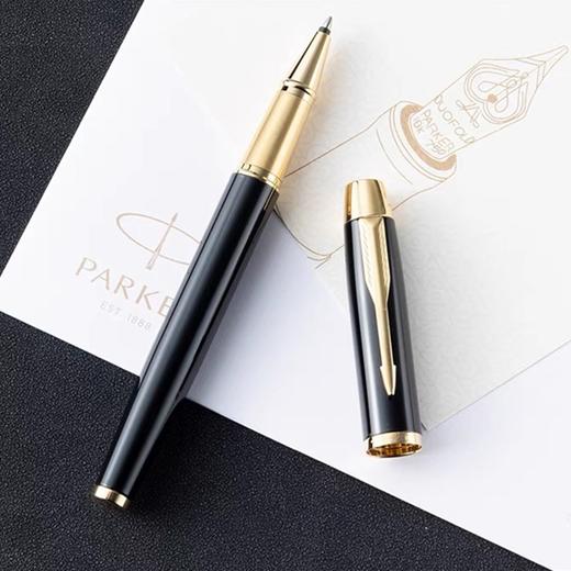 PARKER派克IM金典丽雅金夹宝珠笔 签字笔礼盒 商务高端档次礼物中性笔水笔 黑色 1支 商品图6