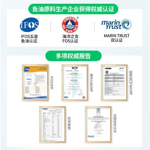 中体健臣深海鱼油软胶囊高纯度DHA鱼油学生青少年补眼考研 Omega-3含量90% DHA鱼油 商品图3