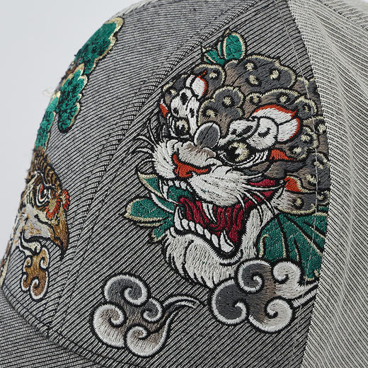 ONIARAI/鬼洗25春夏新品泥棒蓝豹斗鹰绣花棒球帽男女款 25NA409 商品图3