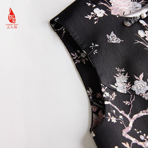 SAINTJOY/上久楷女式宋锦马甲 芙蓉果蝶 CY1044207015 商品图7