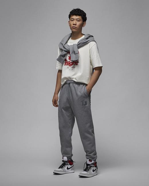 Nike耐克Jordan Flight Fleece 男子薄绒长裤FV7252-091 商品图6