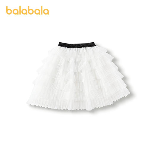 巴拉巴拉童装女童裙子儿童夏装小童短裙半身裙甜美风网纱蛋糕裙 商品图1