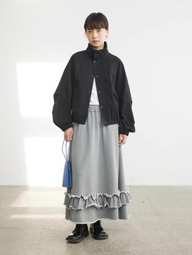 步履不停/5A41139C/花边下摆针织半裙