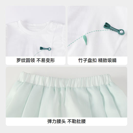 女童液氨套装夏季新款安奈儿童装实体店同款XG521702 商品图4