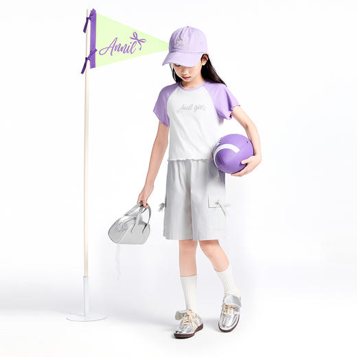 女童短袖针织衫夏季新款安奈儿童装实体店同款AG521653 商品图6