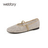 westory春季新款新中式国风鞋玛丽珍洞洞鞋W24AH57711 商品缩略图1