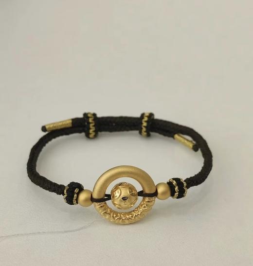 钻石豪门足金999平安扣手链情侣款足金转运珠手绳生日礼物 P 商品图4