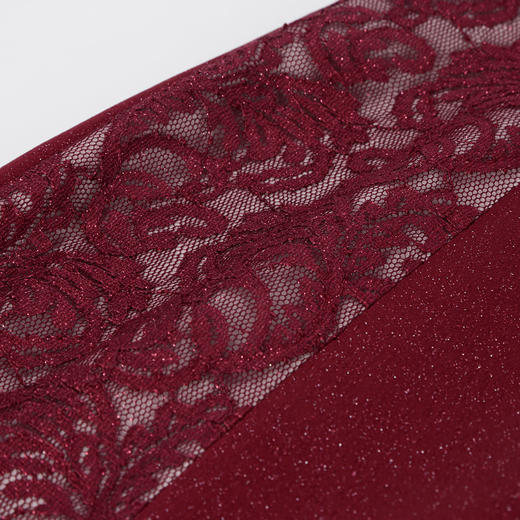 QF805斯尔丽2025新款喜妈妈商场同款宴会改良拼接蕾丝旗袍烫钻连衣裙 商品图7