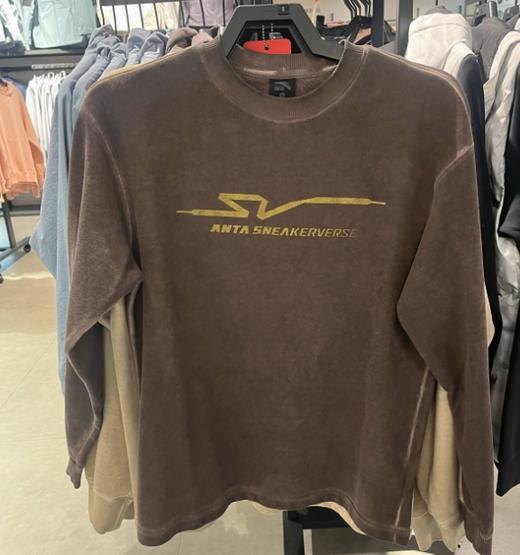 安踏官方当季新款男子休闲运动圆领卫衣152448407V 商品图1