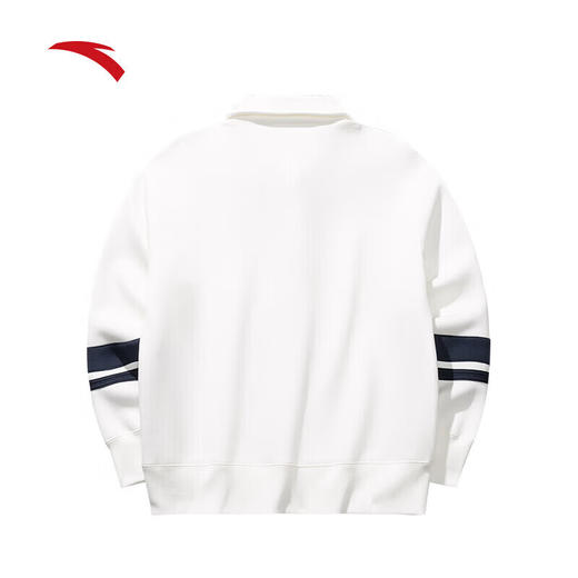 安踏（ANTA）美式复古翻领卫衣女宽松百搭套头衫休闲长袖上衣162518719 商品图6