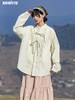 早乙女惠子saotome/STMCS251052/纯色木耳边绑带立领衬衫 商品缩略图3