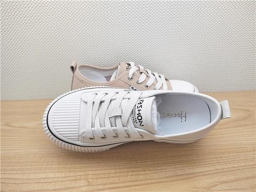 豪行新款23307002真皮运动休闲低跟女鞋单鞋皮鞋 商品图4