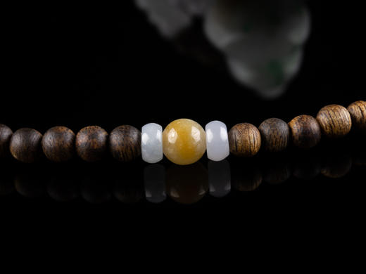 XY0065原创沉香+翡翠飘花葫芦挂件 商品图6