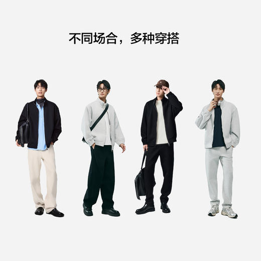 棉仓356808002-new-重磅五明治空气层立领开衫卫衣 商品图2