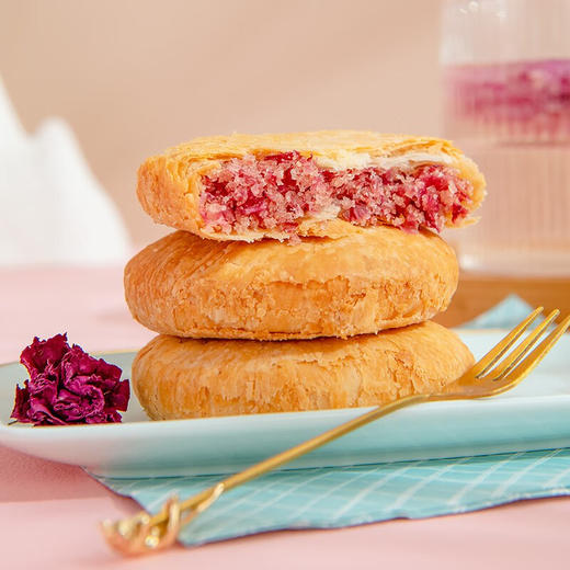 【山东音乐广播专属】紫金玫瑰鲜花饼红盒装 商品图7