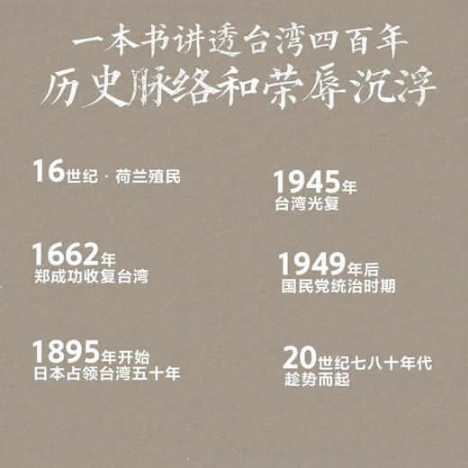 台湾四百年：2024精装珍藏版  94岁史学大家许倬云写给两岸同胞的台湾简史 商品图2