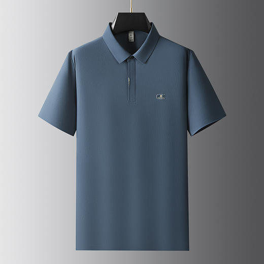 【冰丝】【DDP】大依优型大码短袖POLO衫弹力翻领商务休闲透气半袖夏季上衣 商品图0