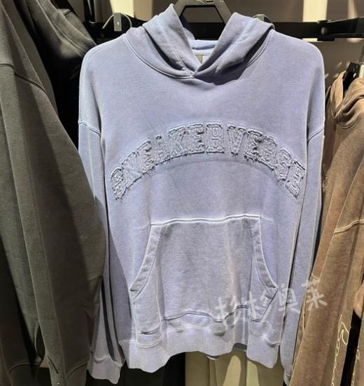 安踏纯棉高级复古水洗卫衣男连帽宽松秋冬帽衫上衣152448745V 商品图1