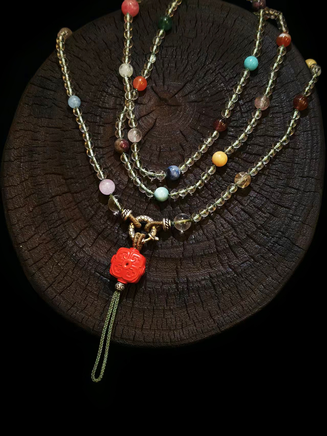 多宝水晶手机挂链