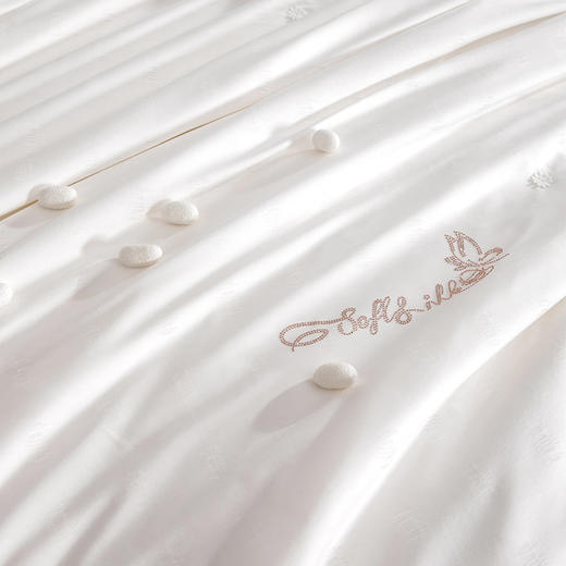 多喜爱 南风晓梦纯蚕丝春秋被/冬被/子母被【100%纯蚕丝】【全棉面料】【手工钉花】【提花工艺】【20CM加长检测口】【织带工艺】【礼盒包装】野生有机蚕丝 中长丝绵 盈润 A类标准 商品图4