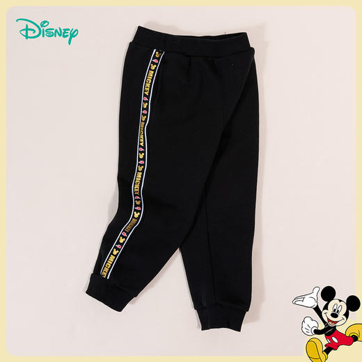 迪士尼秋冬男童卫裤加绒保暖束脚长裤中大童外出裤学生裤ZD3CK003 商品图4