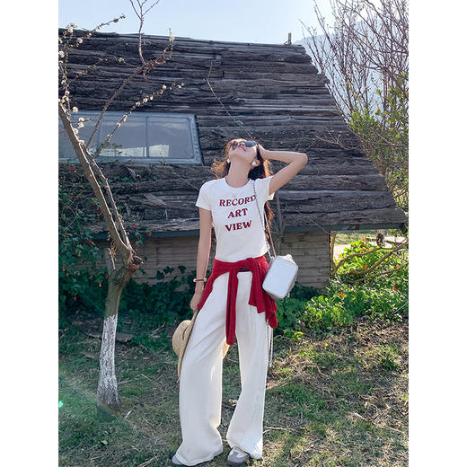 【99元任选2件】现货秒杀！卖完不补 ！微信打折价！字母印花短款短袖T 商品图3