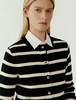 小禾同款2025春黑白条纹针织开衫 商品缩略图3