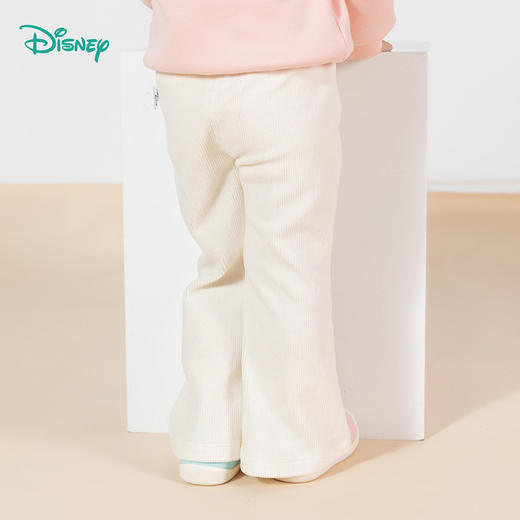 迪士尼童装秋冬新款女童保暖松紧长裤儿童复古时尚开叉微喇裤ZD3CK001
 商品图2