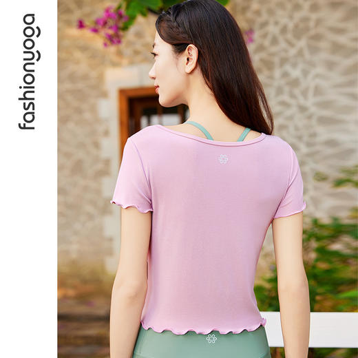 凡圣瑜伽超柔软短款短袖 F15324 商品图2