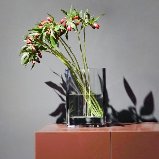 凌缘银边花瓶 RESONG日诵家居 玻璃花器插花饰品 商品图2
