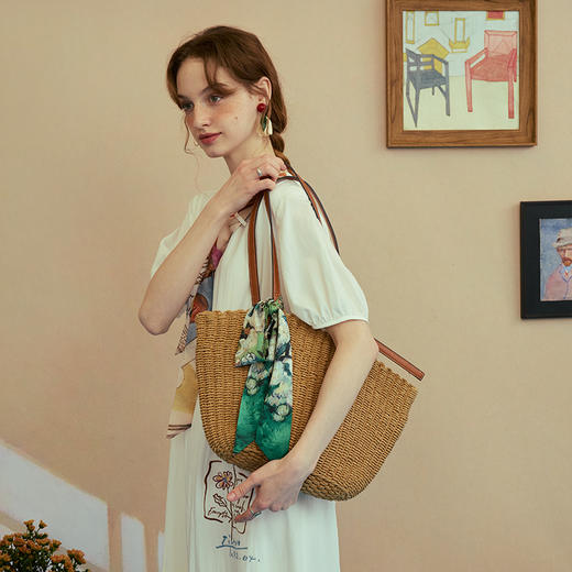 25年春新款 梵高发带、丝巾、领巾多用途（微信38活动专享，15元无门槛优惠券系统自动发放至卡包） 商品图3