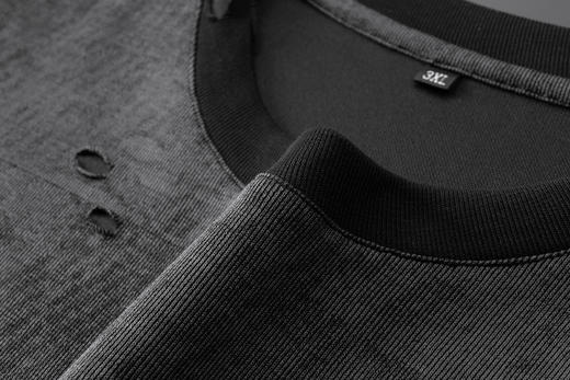 【棉质】【DDA】大依优型大码短袖T恤夏季圆领半袖加肥加大码短袖上衣胖子男士潮流 商品图3